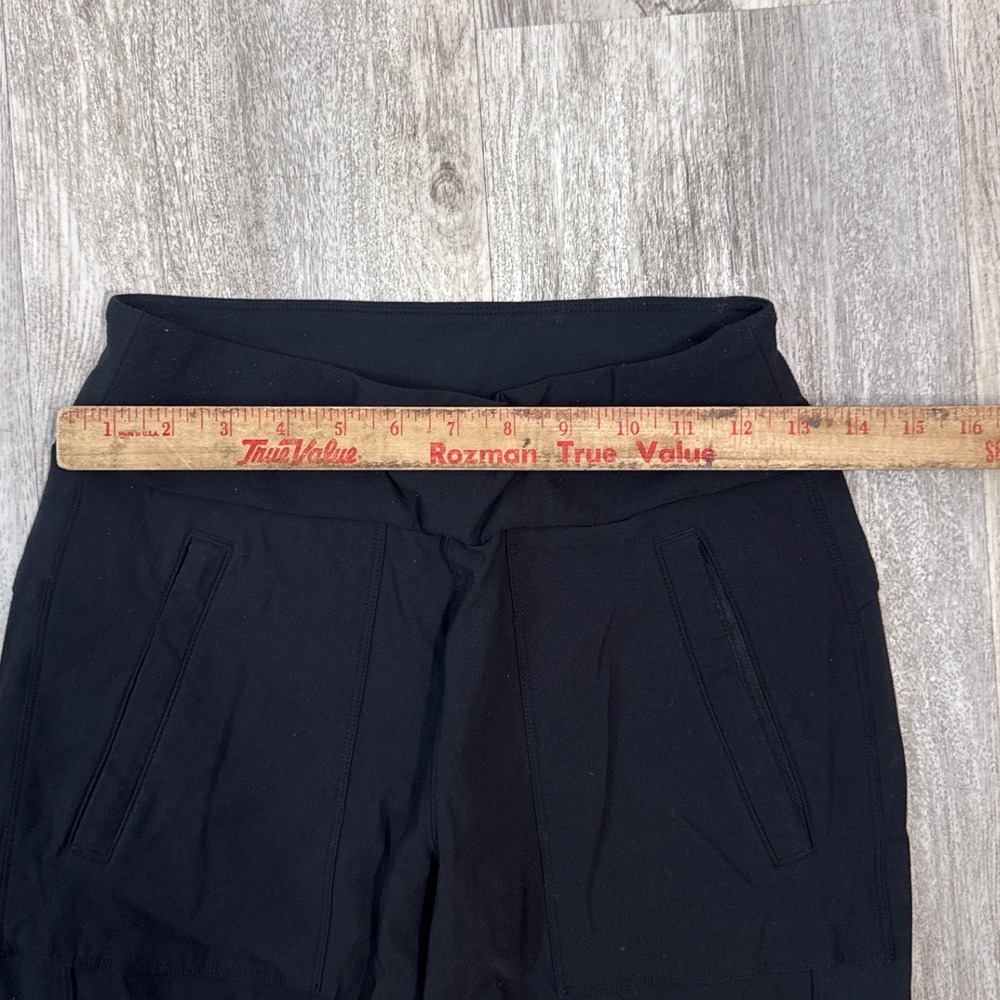 Athleta Headlands Hybrid Cargo Pants Black Womens 6T Tall Slim Hiking Utility - Picture 7 of 8